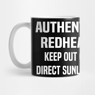 authentic redhead keep out of direct sunlight Mug